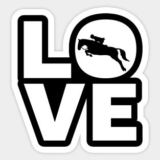 Love Horse Riding Gift For Riders Sticker